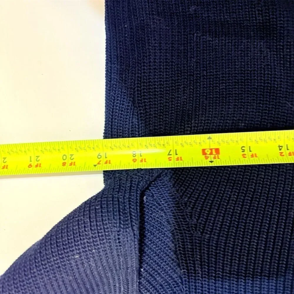 Polo Ralph Lauren Women’s M Navy Blue Crew Neck‎ Pullover Sweater - Picture 4 of 9